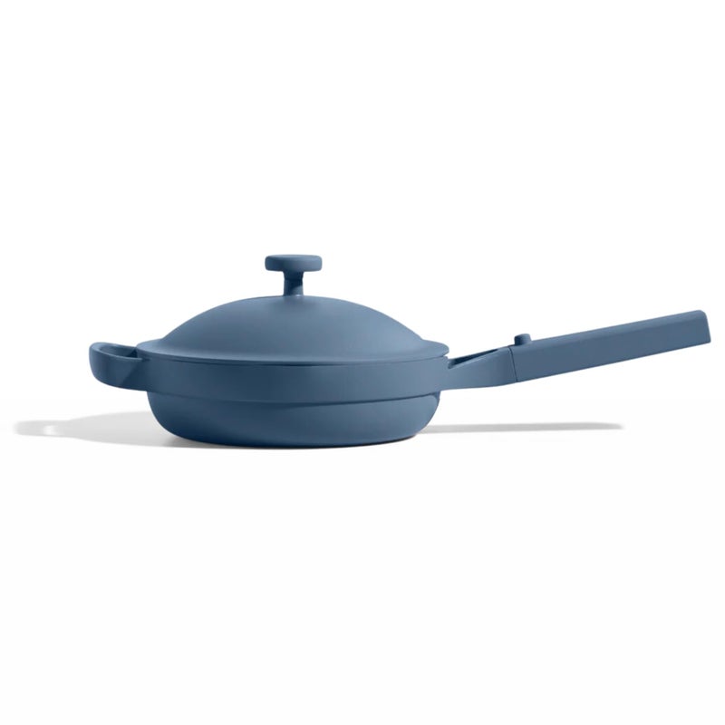 Our Place Mini Always Pan | 8.5" Ceramic Pan with Modular Lid & Beechwood Spatula | Patented 10-in-1 Nonstick, Non-Toxic Cookware Made Without PFAS | Induction & Oven-Safe up to 450Â°F | Blue Salt - Image 1