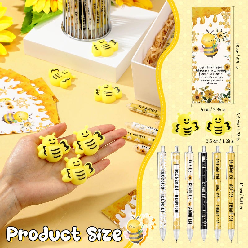 TecUnite 24 Sets Inspirational Gifts Bulk for Coworker Employee Appreciation Capybara Pencils Support with Stress Ball Positive Cards for Teacher Team Funny Office Gifts - Image 2