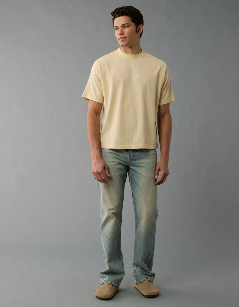 امريكان ايجل تي-شيرت فضفاض مزين بطبعة