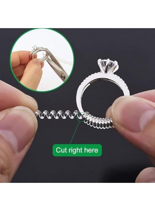 Spaceshoop Size Adjuster for Loose Rings Invisible Guard Clip Transparent Silicone Sizer Tightener Resizer 4 Pack - Image 4