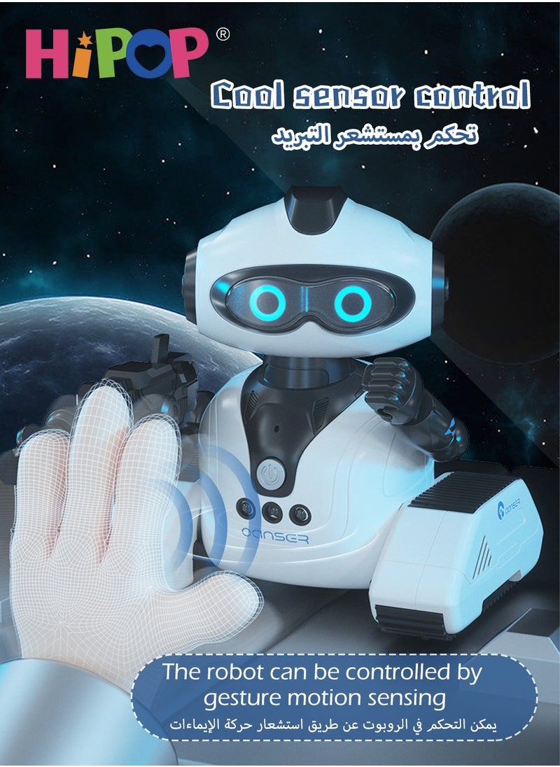 HIPOP Intelligent RC Robot with Gesture Sensing,Programmable,Support Expansion Accessories,Singing and Dancing,Children's Science and Education Toys Gift Interactive Robot  - Image 2
