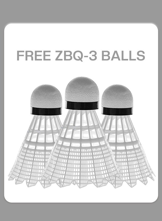 GROIC مجموعة مضارب كرة الريشة المكونة من لاعبين، ترقية مضرب كرة الريشة خفيف الوزن للبالغين مع 3 كوكي وحقيبة حمل واحدة، ألعاب كرة الريشة في الفناء الخلفي للخارج والحديقة والشاطئ ولعبة ممتعة للعائلة - Image 5