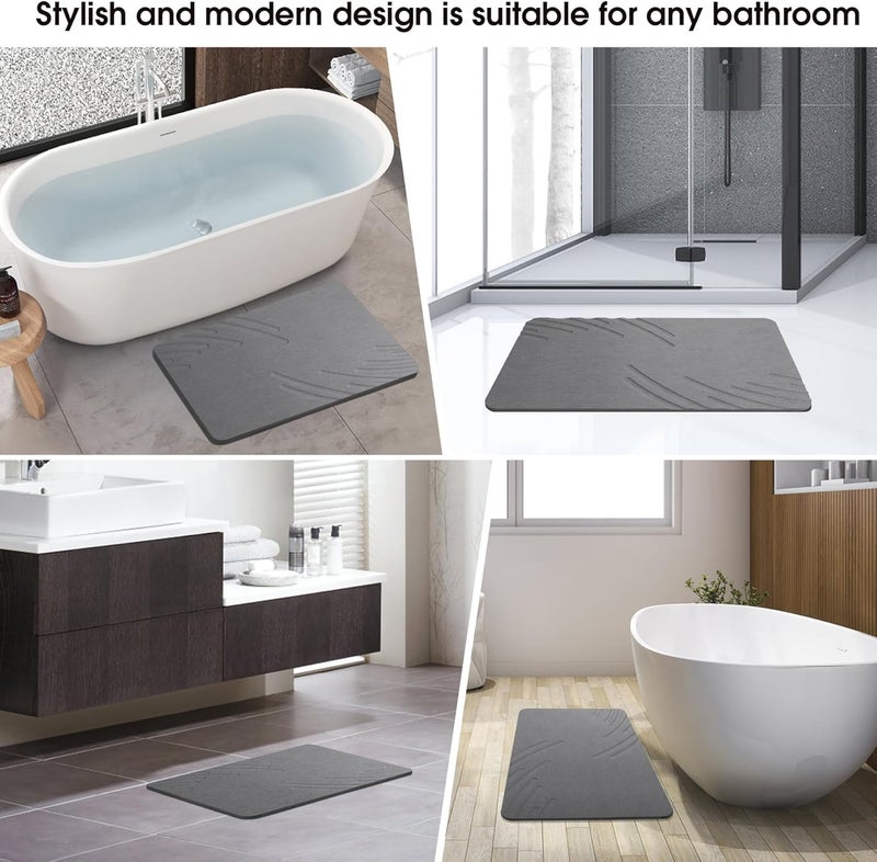 ZIKIBL Stone Bath Mat Diatomaceous Earth Mat - Image 5