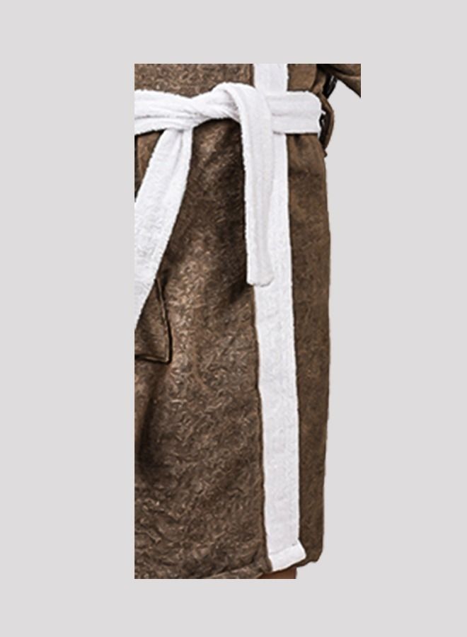 Banotex Children's Bathrobe 100% Cotton Brown Color Baby Hooded Comfortable Bathrobe for Girls and Boys One Piece  - Image 4