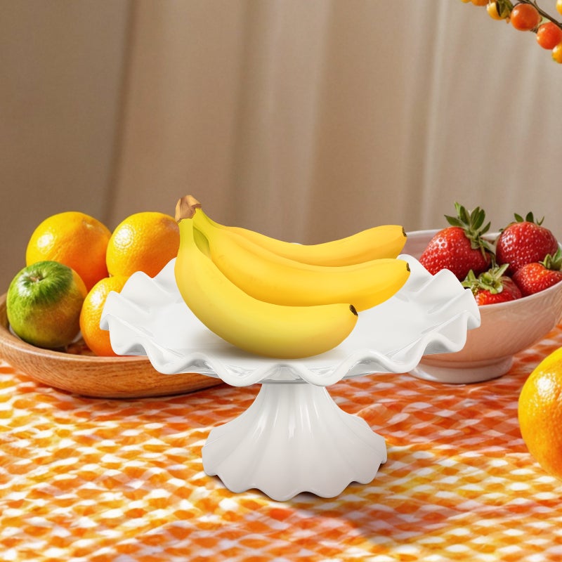🏠 صينية سيراميك بأرجل حاملة للحلويات والفواكه ديكور أنيق للطاولة - Image 5
