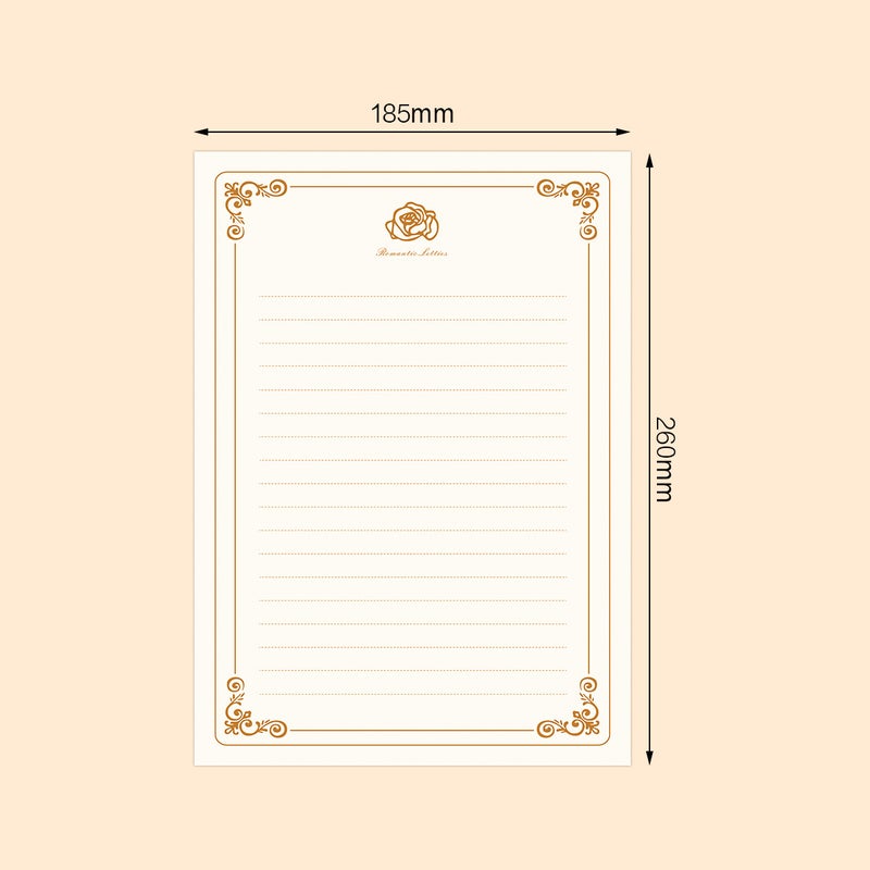 A4 Letter Paper Simple Student Creative Cartoon Pattern Cute Color Handwritten Love Letter Letter Paper Copy Pocopy Paper Printing - Image 1