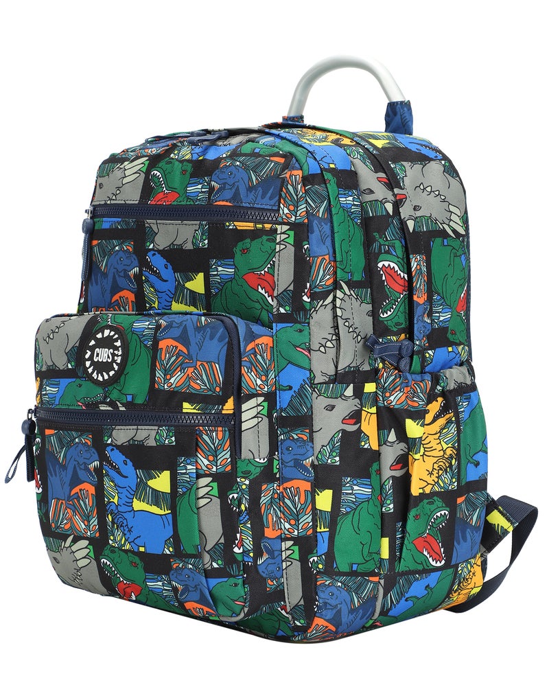 CUBS Dinosaur Print Waterproof Kids 36L Backpack with zip closure Ideal for 8-15 years age group, Compatible with 15" Laptop - Image 2