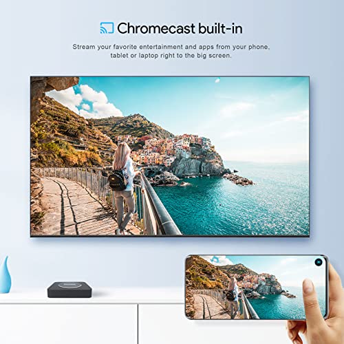 MECOOL صندوق تلفاز أندرويد 11.0، MECOOL KM2 Plus 2GB 16GB صندوق تلفاز ذكي مع شهادة نتفليكس، مساعد جوجل دولبي أتموس، صندوق تلفاز يدعم 4K AV1، 2.4G/5G، إيثرنت، واي فاي 5، بلوتوث 5.0 مع Amlogic S905X4 (أسود) - Image 5