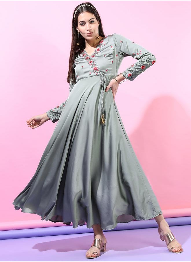 Vishudh Floral Embroidered Dress  - Image 1