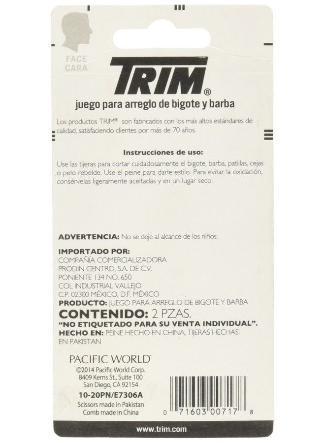Trim Specialtycare Mustachebeard 00717 Scissors And Comb 1 St - Image 3