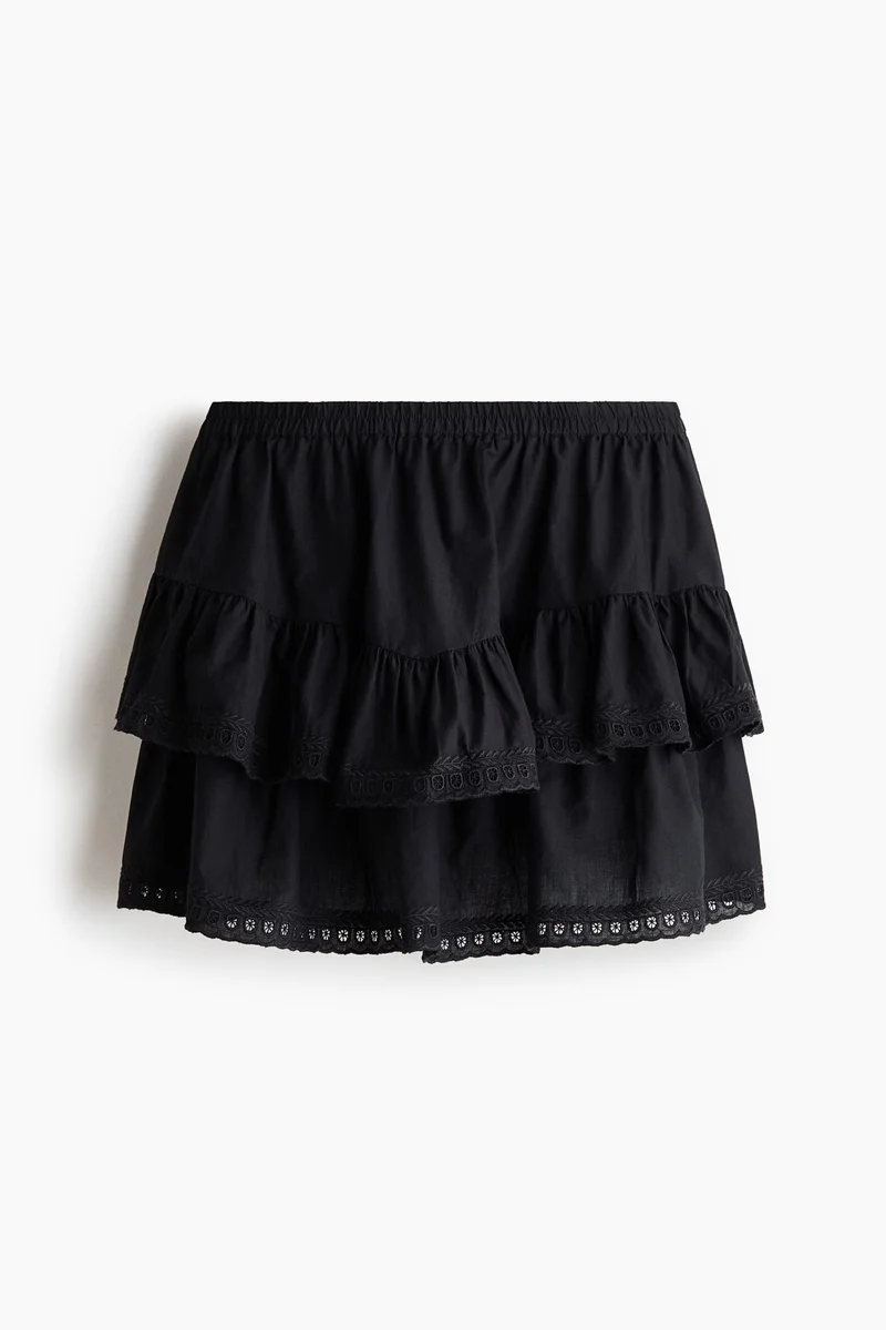 H&M Broderie anglaise tiered skirt