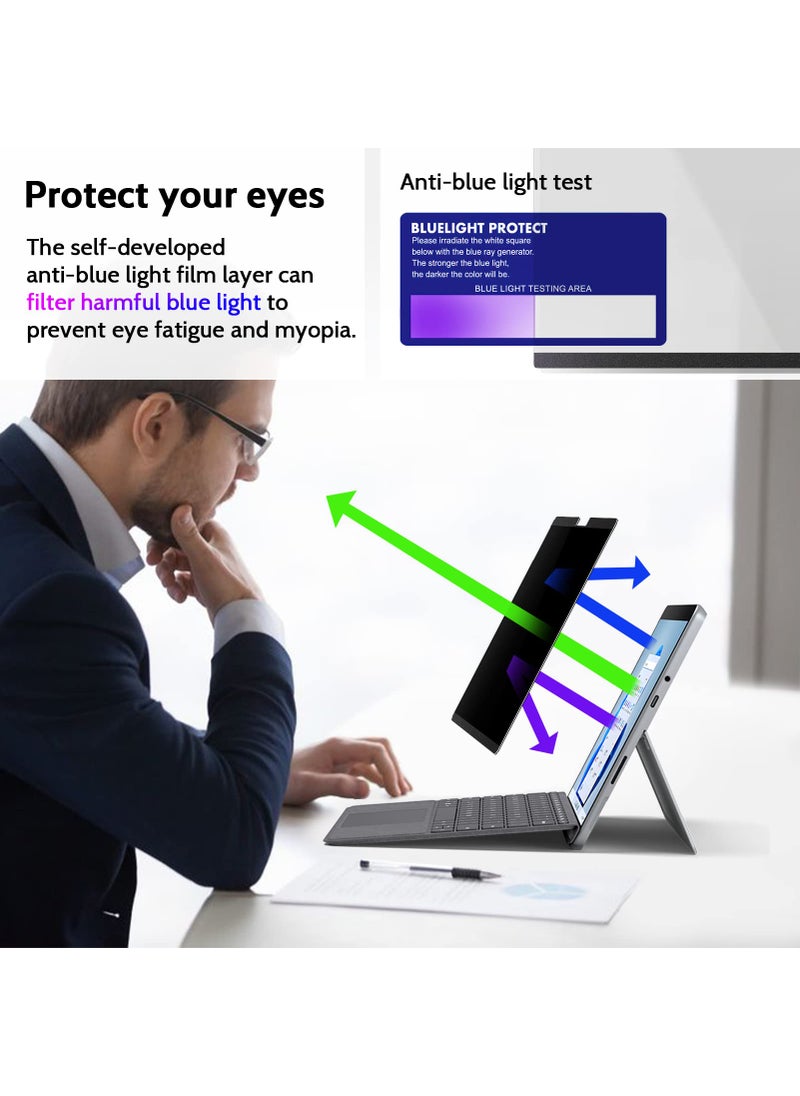 Peslv Peslv Magnetic Privacy Screen for Surface Pro 11/10/9/8/X 13 Inch, Removable Anti Blue Light Glare Filter, Black Security Private Apy Block Protector  - Image 5