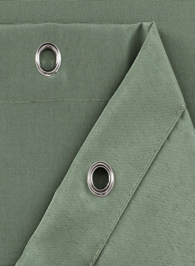GoodGram Hotel Heavyweight Water Resistant Fabric Shower Curtain Liners with Reinforced Metal Hook Holes - Assorted Colors (Sage) - Image 2