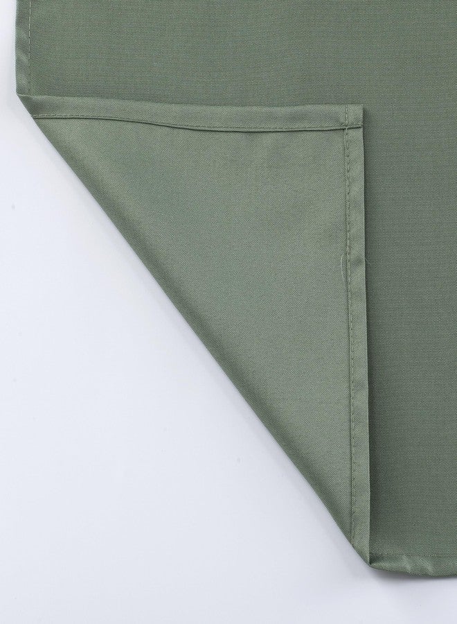 GoodGram Hotel Heavyweight Water Resistant Fabric Shower Curtain Liners with Reinforced Metal Hook Holes - Assorted Colors (Sage) - Image 3