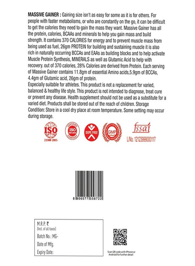 Olympia Massive Gainer 2Kg Kulfi Cream - Image 4