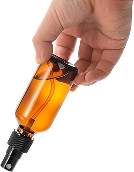 YOUEON 24 Pcs 60 ml Amber Glass Mini Fine Spray Bottles for Essential Oils Refillable Empty Spray Bottle for Travel Hair Perfumes Plants - Image 4