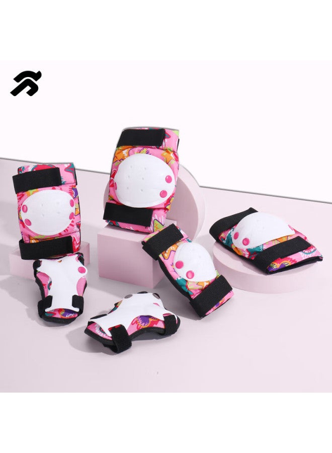 General Step Tongbu Kids Roller Skating Protective Gear Set, Including Skates, Skateboard, Balance Bike, Thickened Anti-fall Protection Gear In Pink - Image 2