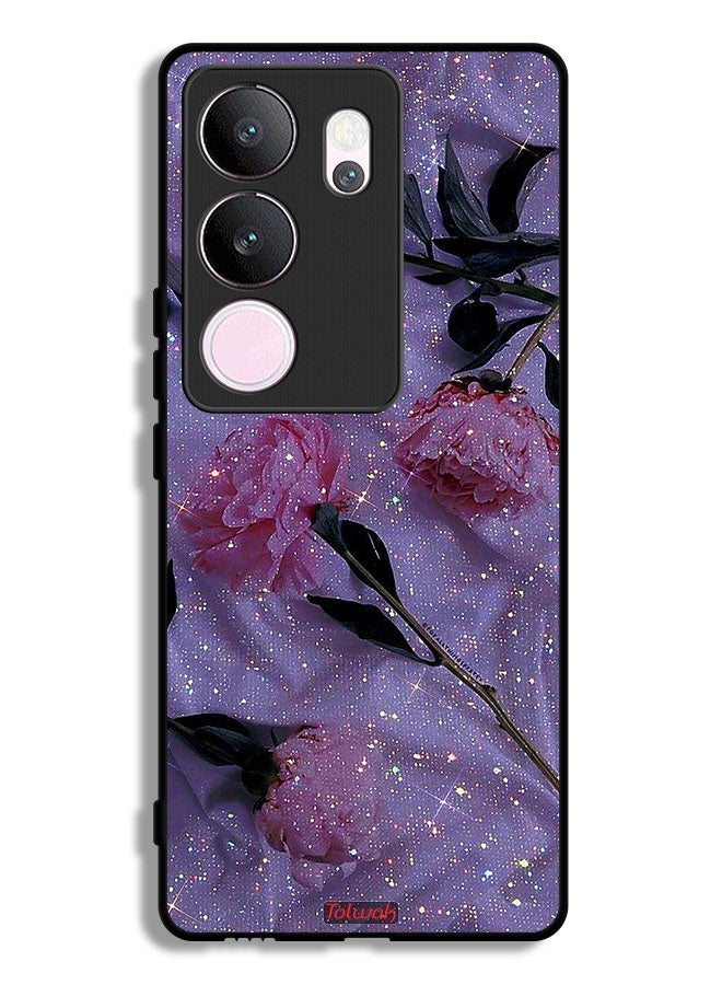 Tolwak vivo V29 Pro Protective Case Cover Glitter Roses - Image 1