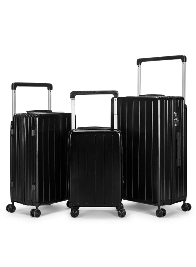 LIMRA Luggage set 3 pieces travel Bags with a distinctive design from limra Black