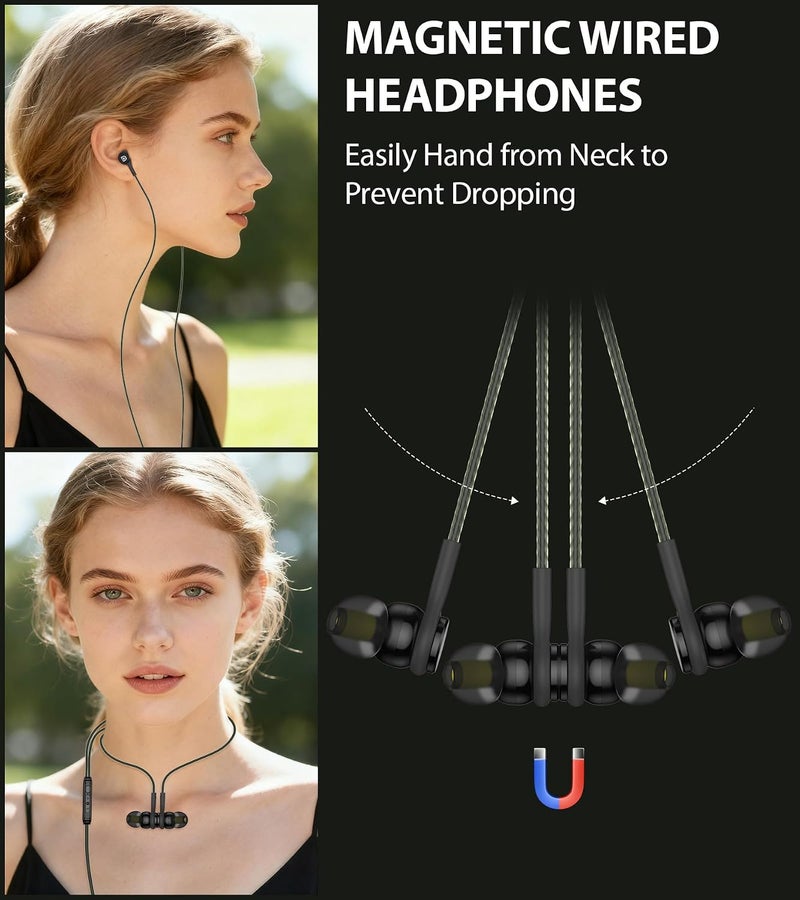 iMangoo USB C Headphones for iPhone 17 16 15 Wired Earbuds Plug in Ear Buds USBC Headphone Earphone Wire with Microphone Volume Control Cord Earphones for Gym Workout Sports Running Home Office School - Image 3