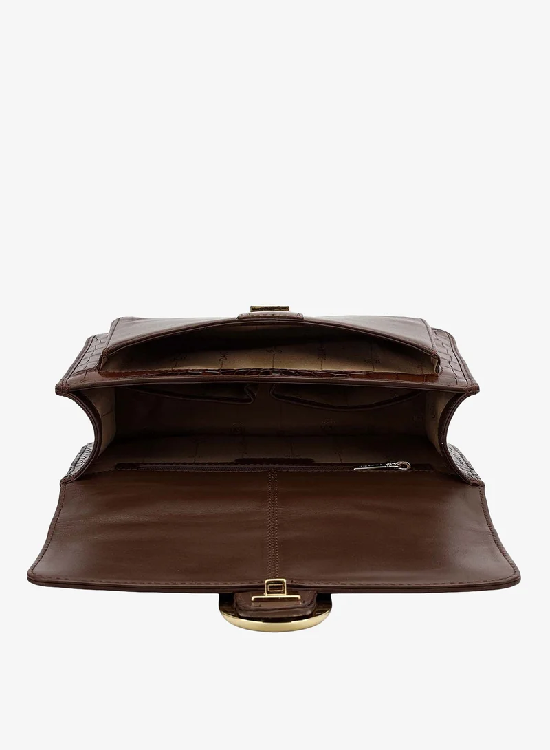 Da Milano Walnut Fresco Double Chain Bag (S) for Women | Best Price UAE