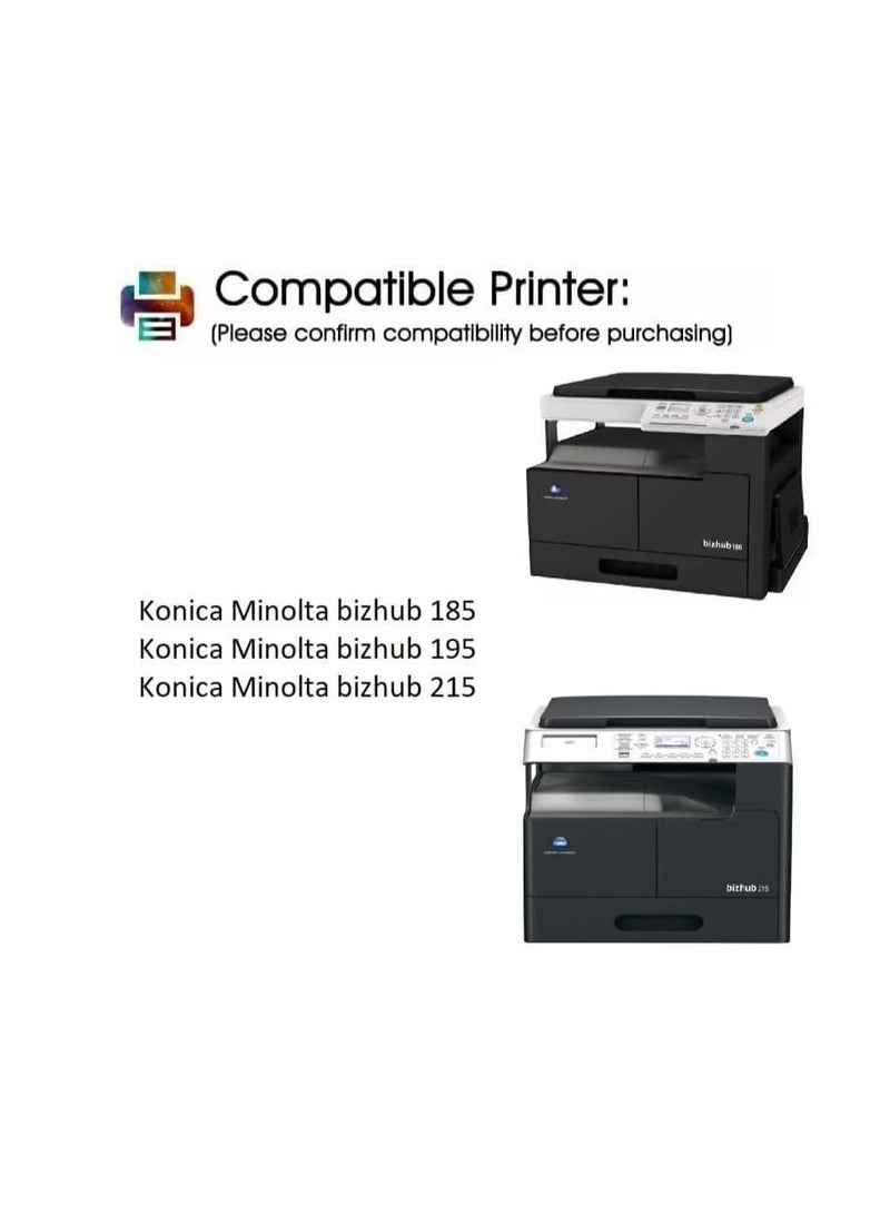 Terabyte TN-118 Compatible for Konica Minolta TN118 Toner Cartridge Replacement for Konica Minolta BIZHUB 164 184 185 185E 185EN 7718 7818 7818E 7818EN 195 215 Printer,Black - Image 2