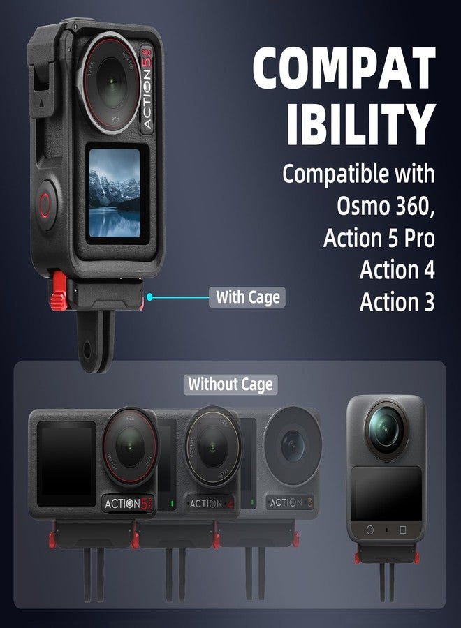 BRDRC 2 Pack Magnetic Quick Release Adapter Mount for DJI Action, Expansion Base with 1/4 Screw Hole for Go Pro Adapter Compatible with DJI Osmo 360, Action 5 Pro 4 3 Accessories - Image 2