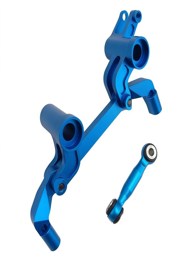 Ruivexi Aluminum Alloy Steering Bellcranks Set for 1/10 4-TEC Ford Mustang Drift Rear Wheel Drive ON-Road Drift CAR-105237-4 RC Car, Replacement Part #10543 (Blue) - Image 5