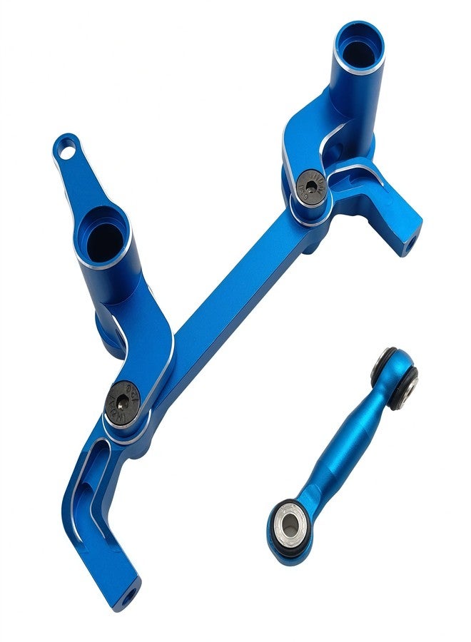 Ruivexi Aluminum Alloy Steering Bellcranks Set for 1/10 4-TEC Ford Mustang Drift Rear Wheel Drive ON-Road Drift CAR-105237-4 RC Car, Replacement Part #10543 (Blue) - Image 3