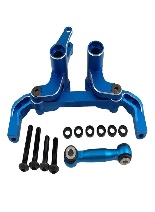 Ruivexi Aluminum Alloy Steering Bellcranks Set for 1/10 4-TEC Ford Mustang Drift Rear Wheel Drive ON-Road Drift CAR-105237-4 RC Car, Replacement Part #10543 (Blue) - Image 1