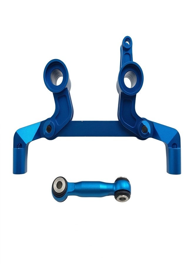 Ruivexi Aluminum Alloy Steering Bellcranks Set for 1/10 4-TEC Ford Mustang Drift Rear Wheel Drive ON-Road Drift CAR-105237-4 RC Car, Replacement Part #10543 (Blue) - Image 2
