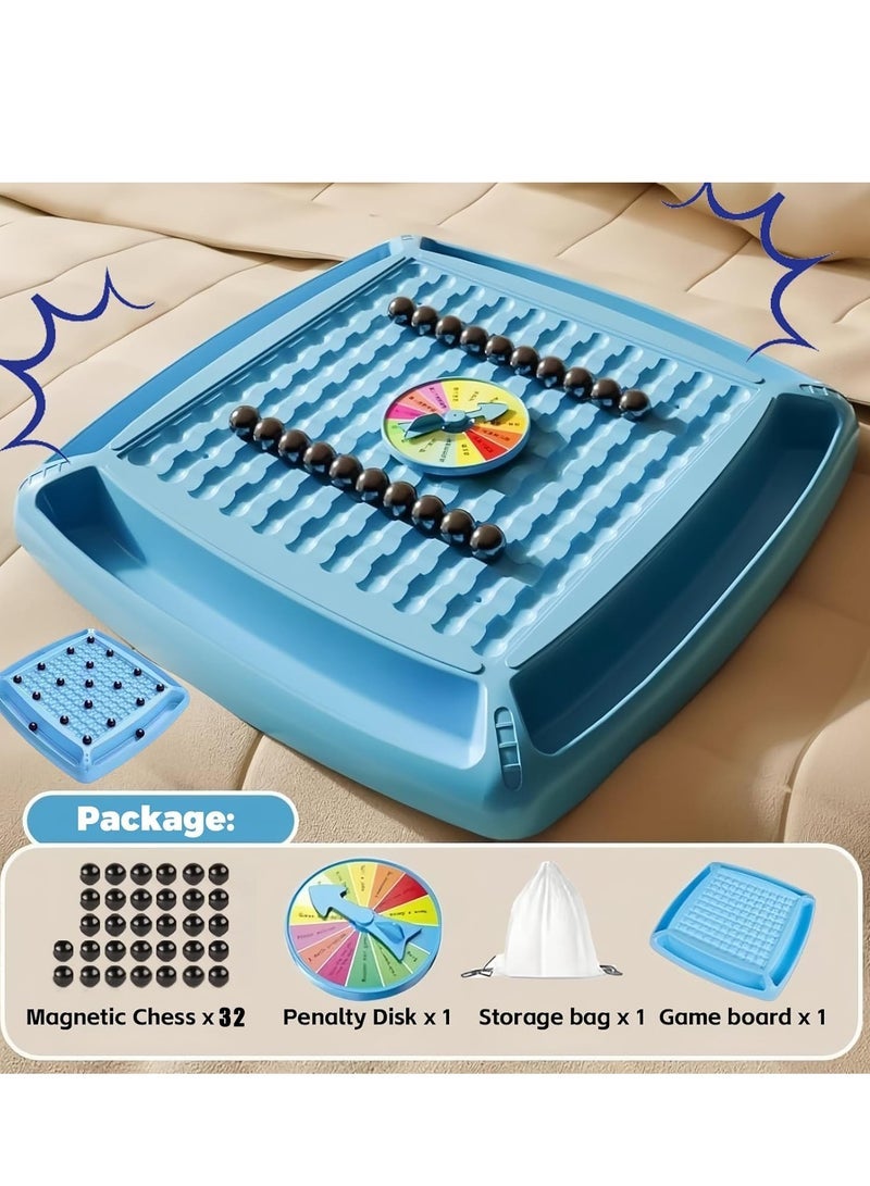 Interactive Magnetic Chess Set for Parent-Child Bonding: Enhance Family Fun with Enlightening Strategy Game on Desktop.