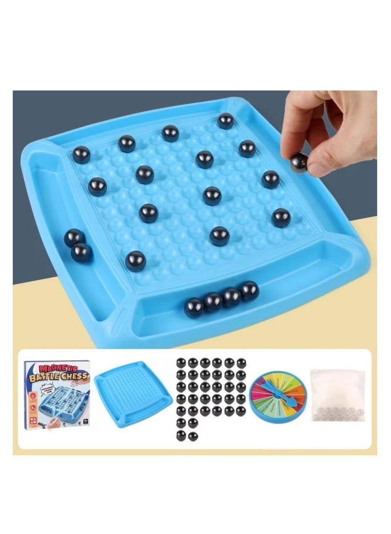 Interactive Magnetic Chess Set for Parent-Child Bonding: Enhance Family Fun with Enlightening Strategy Game on Desktop.