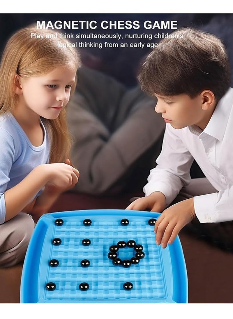 Interactive Magnetic Chess Set for Parent-Child Bonding: Enhance Family Fun with Enlightening Strategy Game on Desktop.