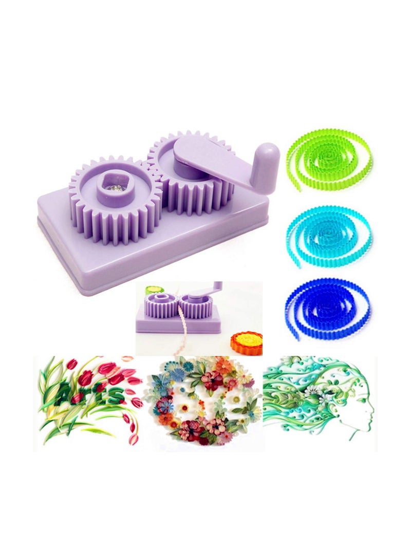 GGOOT Plastic Paper Quilling Crimper Machine Crimping Paper Craft Quilled DIY Art Tool Craft Card Kit - Image 2
