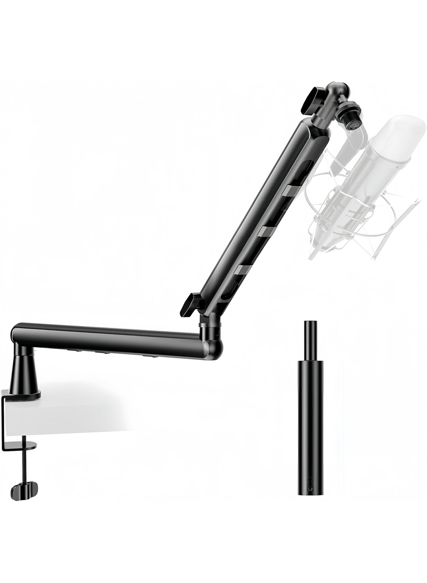 فلاش هوك Flashhawk Microphone Boom Arm Low Profile Adjustable Stick Microphone Arm Stand
