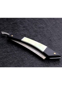 Zertone Damascus Straight Razor With Vg10 Steel Blade -Straight Razors For Men With Ebony And Acrylic Scale - Barber Straight Edge Razor (Black)  - Image 4