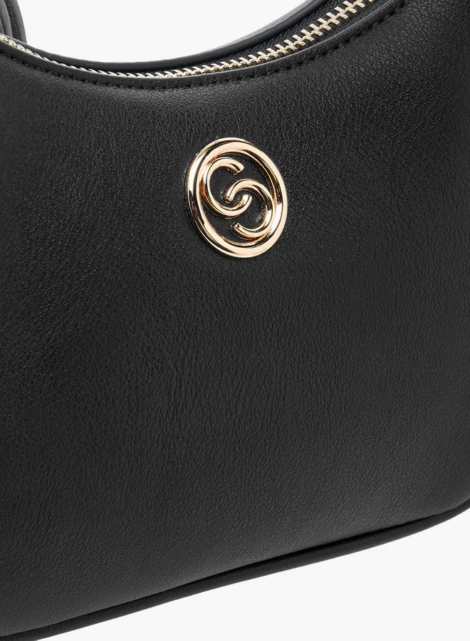 Celeste Textured Crossbody Bag with Zip Closure and Adjustable Strap