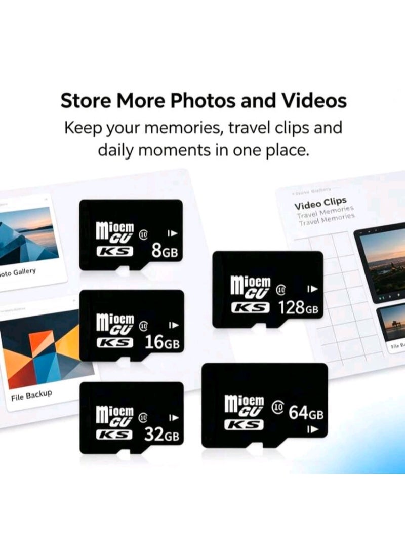 KS Class 10 TF Mini SD Memory Card, 8GB - Image 2