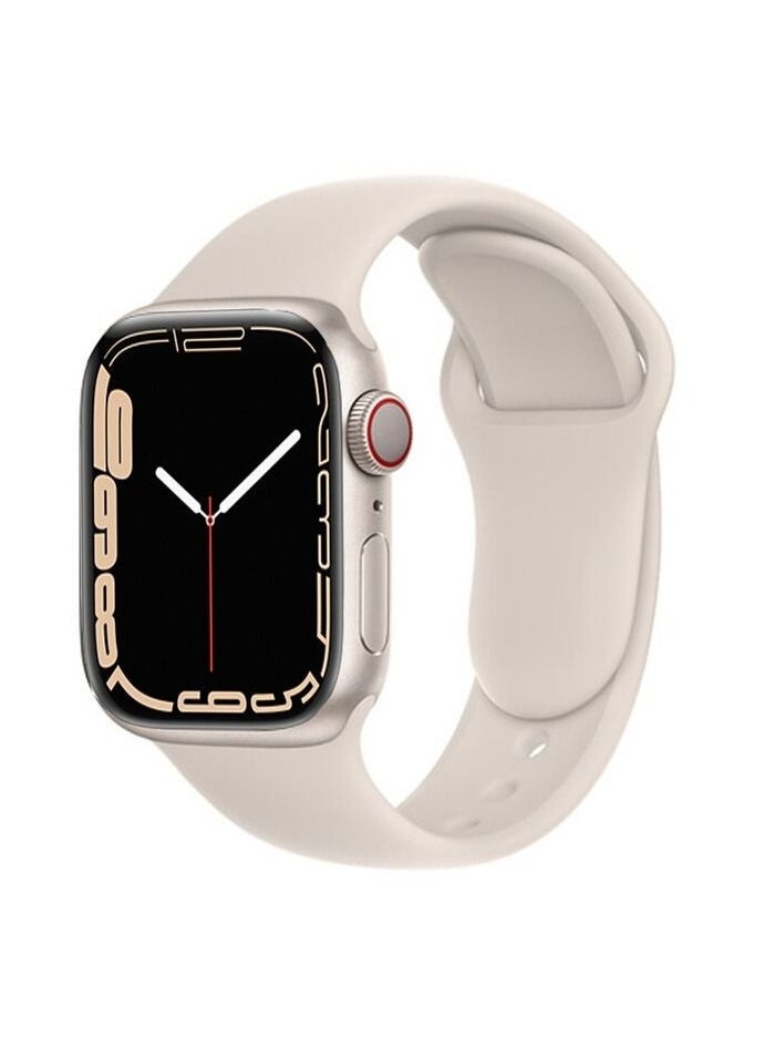 Apple Watch Band 45mm Soft Silicone Sport Band Replacement Wrist Strap Compatible for iWatch Apple Watch Series 7 (45mm) - Image 1