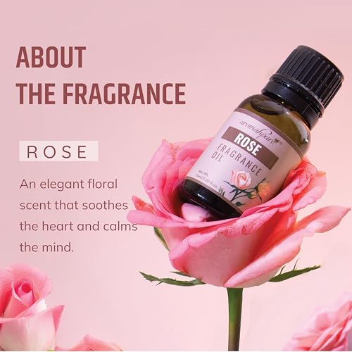 Aromahpure Fragrance Oil | 15 ml | Rose Aroma Oil for Home Fragrance | Best for Aromatherapy | Helps in Meditation | Used in Diffusers, Candles, Air Fresheners, Soaps, IFRA Certified - Image 2