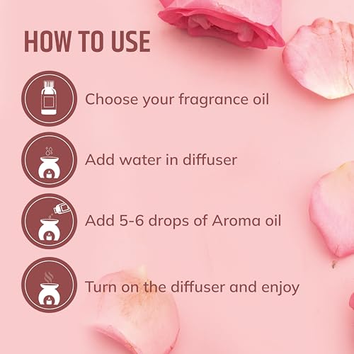 Aromahpure Fragrance Oil | 15 ml | Rose Aroma Oil for Home Fragrance | Best for Aromatherapy | Helps in Meditation | Used in Diffusers, Candles, Air Fresheners, Soaps, IFRA Certified - Image 3