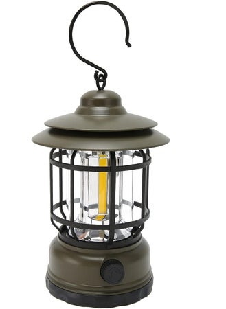 NIRVIKALP NIRVIKALP Camping Lantern Rechargeable Portable Battery Operated Retro Camping Lamp Waterproof Hanging Lamp for Outdoor Hiking Garden Camping and Emergency  - Image 1
