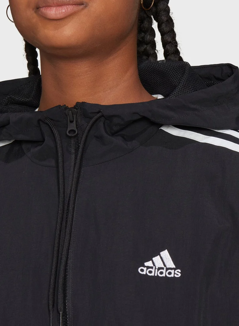 Adidas Essentials 3-Stripes Woven Windbreaker
