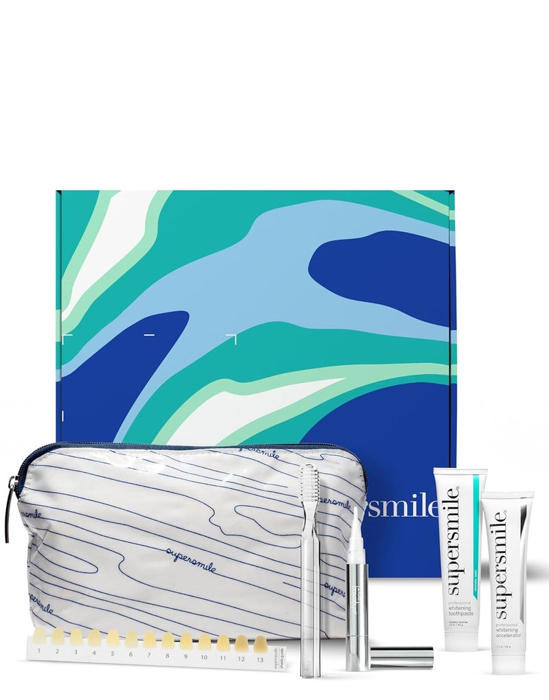 Supersmile Original Glow gift set  brighten your smile with whitening toothpaste accelerator toothbrush  Bolt pen - Image 1