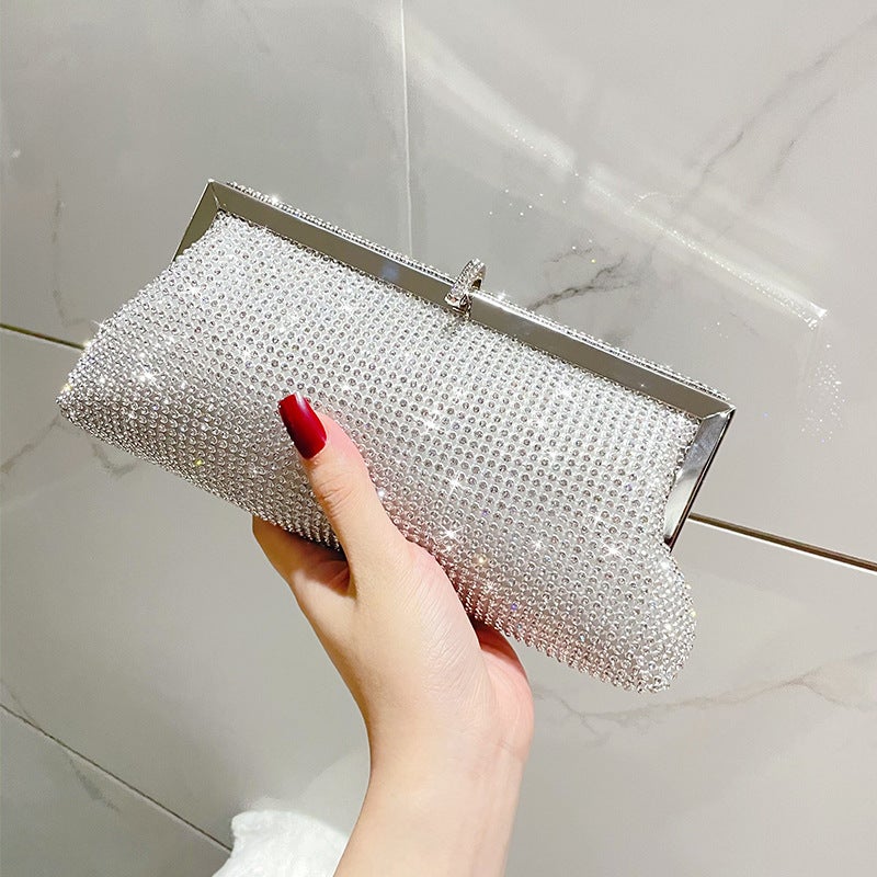 Socialite Evening Bag, Full Of Diamonds, Luxurious And Versatile, Rhinestone Handbag, Crossbody Bag, Evening Dress Bag, Chain Bag, Prom Bag - Image 3