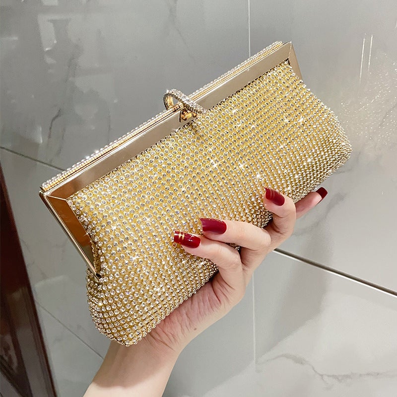 Socialite Evening Bag, Full Of Diamonds, Luxurious And Versatile, Rhinestone Handbag, Crossbody Bag, Evening Dress Bag, Chain Bag, Prom Bag - Image 4