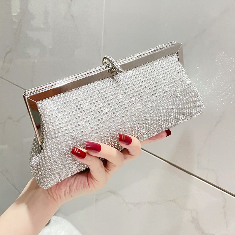 Socialite Evening Bag, Full Of Diamonds, Luxurious And Versatile, Rhinestone Handbag, Crossbody Bag, Evening Dress Bag, Chain Bag, Prom Bag - Image 2