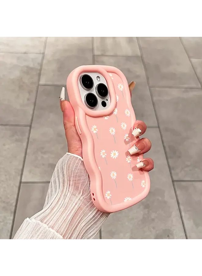 Pink Anti Drop Frosted Wave Macaron Phone Case For IPhone 16 - Image 4