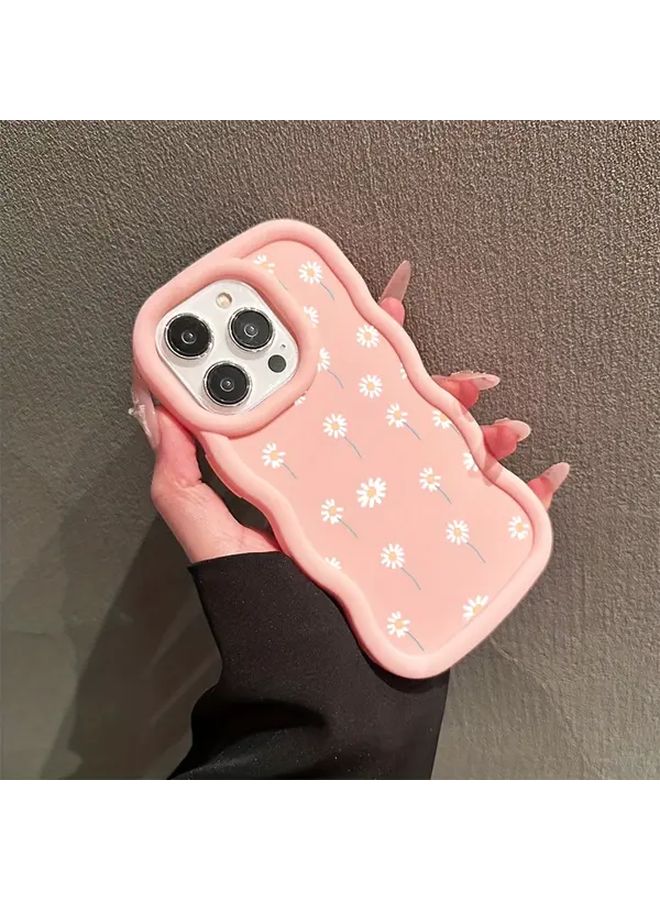 Pink Anti Drop Frosted Wave Macaron Phone Case For IPhone 16 - Image 2